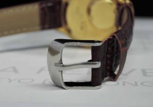 SEIKO 38クオーツ 3823-7000 メンズ 腕時計 シャンパン文字盤 18KYG 【委託時計】