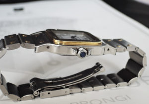 Cartier サントスガルベLM 自動巻 SS/K18YG コンビ ボーイズ 腕時計 【委託時計】