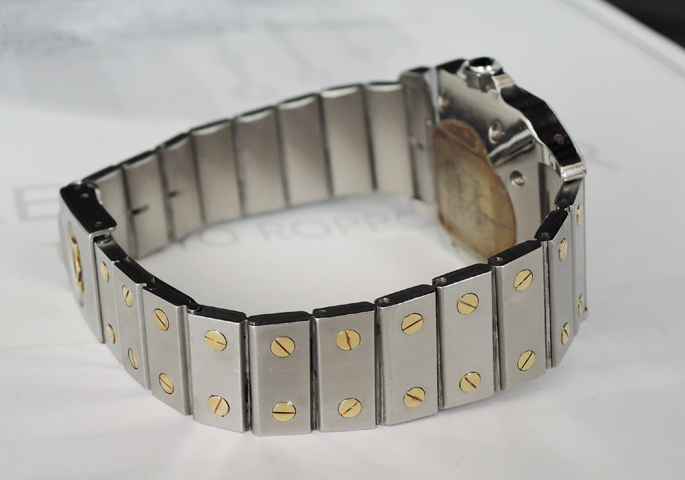 Cartier サントスガルベLM 自動巻 SS/K18YG コンビ ボーイズ 腕時計 【委託時計】