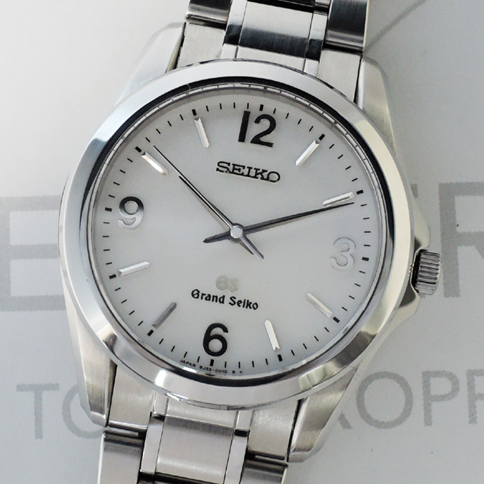GRAND SEIKO 8j55-0010 メンズ 腕時計 クオーツ 白文字盤 ステンレス 