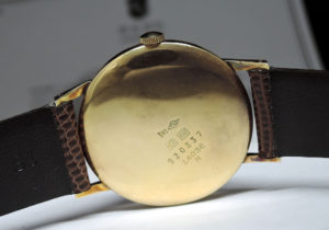 SEIKO セイコー 14036 ロードマーベル 彫り文字盤 メンズ 18金 手巻き 腕時計 社外ベルト IW7411