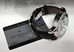 350本限定 ジオモナコ 時計 ☆ 101TH ワンオーワン ダイヤ ステンレス ホワイト 文字盤 自動巻き メンズ 腕時計 Gio Monaco □5H