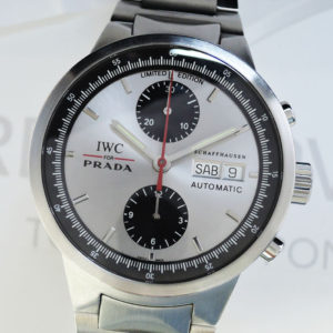 IWC×PRADA GSTクロノ IW370802 オートマチック SS メンズ 腕時計 保証書 2000本限定 【委託時計】