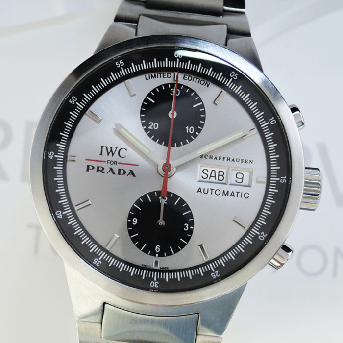 IWC×PRADA GSTクロノ IW370802 オートマチック SS メンズ 腕時計 ...