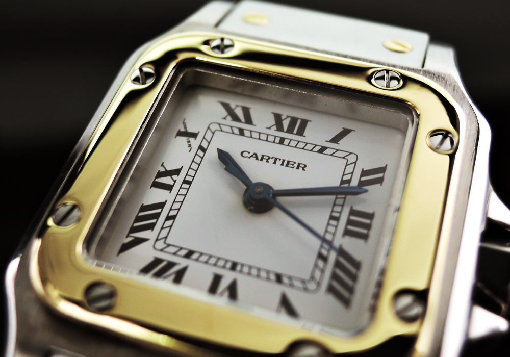 Cartier サントスガルベSM 自動巻 研磨仕上げ YGxSS 【中古時計】 【委託時計】