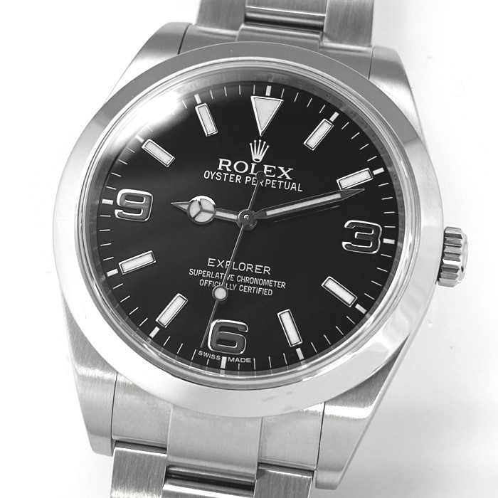 ロレックス ROLEX エクスプローラ1 214270 ランダム ルーレット メンズ 腕時計 ブラック 文字盤 自動巻き ウォッチ Explorer I VLP 90196814