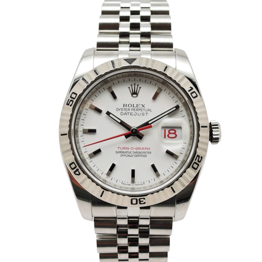 ロレックス ターノグラフ 36 116264 ホワイト 18cm AT ROLEX Turn-o-graph 36 White C002878