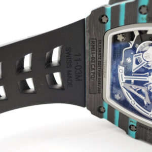 リシャールミル Limited to 200 Pcs.Ultimate Edition Carbon Covered Turquoise NTPT RM11-03 AT 文字盤スケルトン 200本限定 C003841