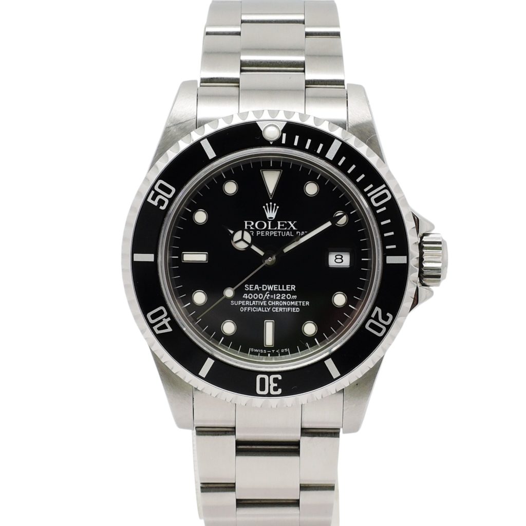 ロレックス シードゥエラー 40 16600 S番 黒 ブラック AT 17.5cm ROLEX Seadweller 40 Black C003863