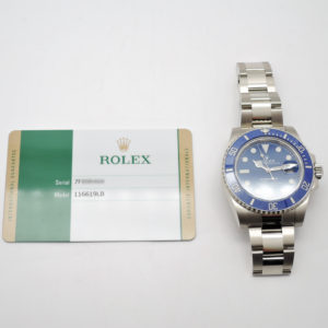 ロレックス サブマリーナデイト 116619LB ブルー WG AT ROLEX Submariner Date C003994