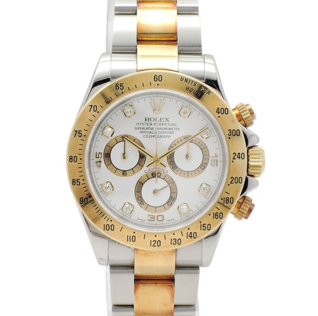 ロレックス デイトナ 116523G ホワイト 8Pダイヤモンド AT ROLEX Daytona White C003998