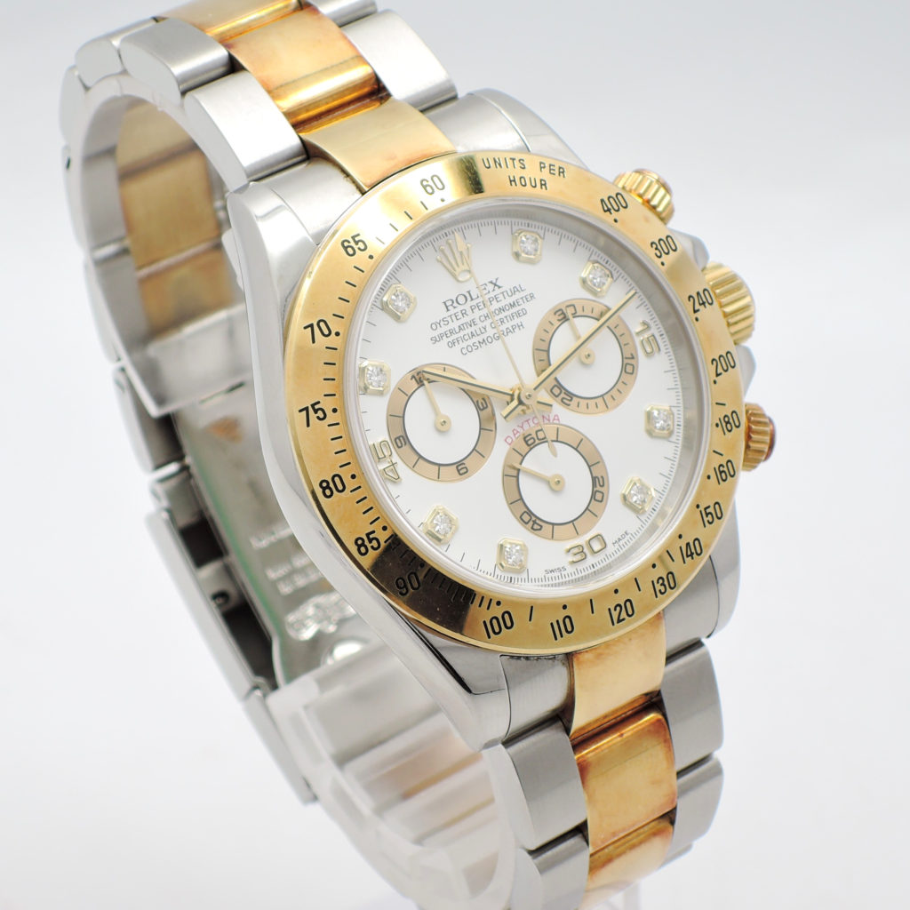 ロレックス デイトナ 116523G ホワイト 8Pダイヤモンド AT ROLEX Daytona White C003998