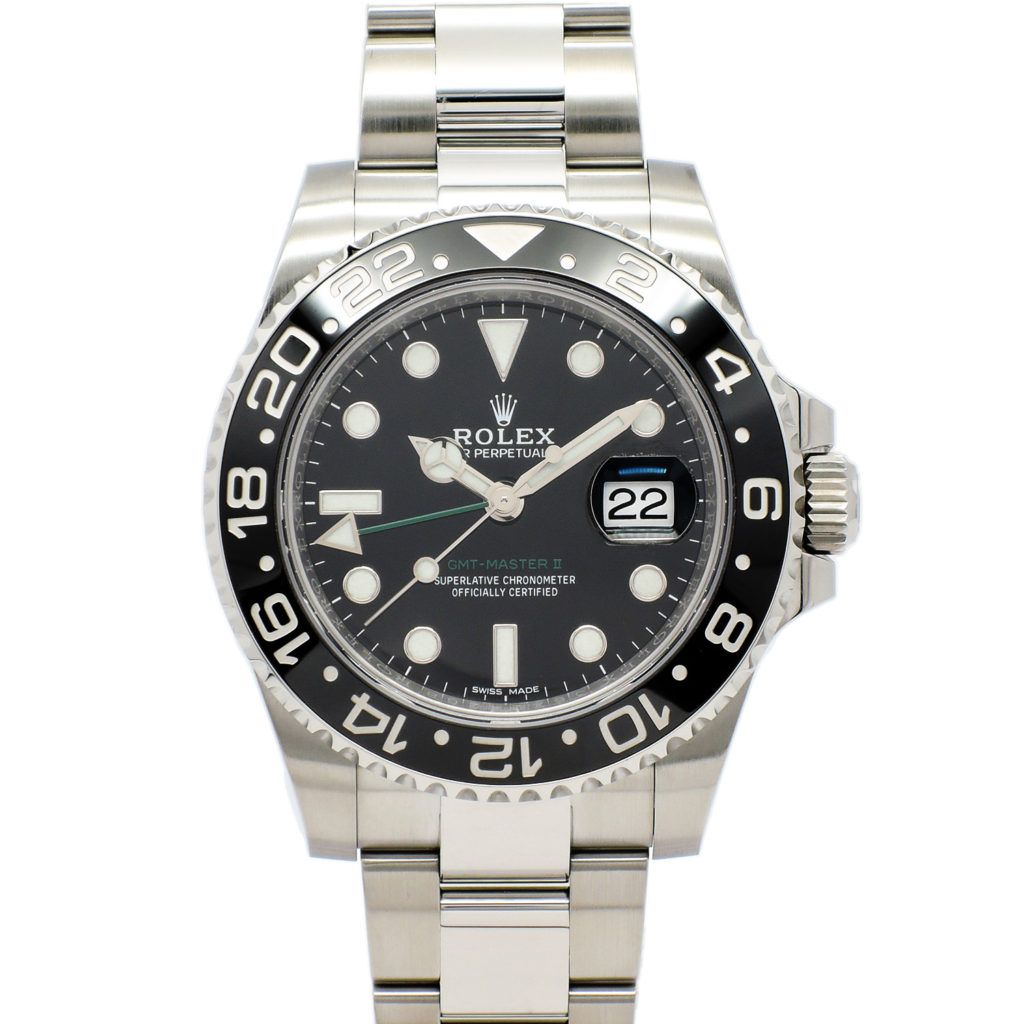 ロレックス GMTマスターⅡ 116710LN AT 19cm ブラック文字盤 ランダム ROLEX GMT-MasterⅡ Black C004087