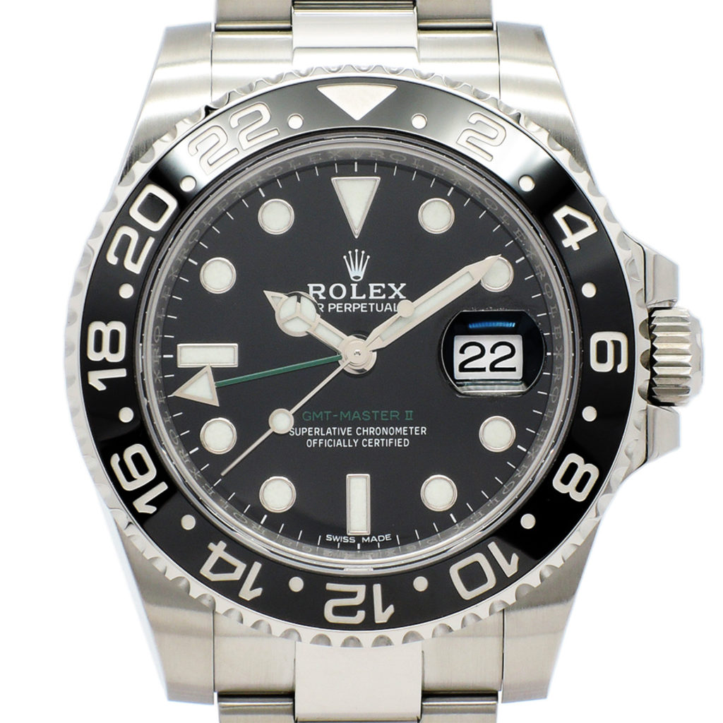 ロレックス GMTマスターⅡ 116710LN AT 19cm ブラック文字盤 ランダム ROLEX GMT-MasterⅡ Black C004087