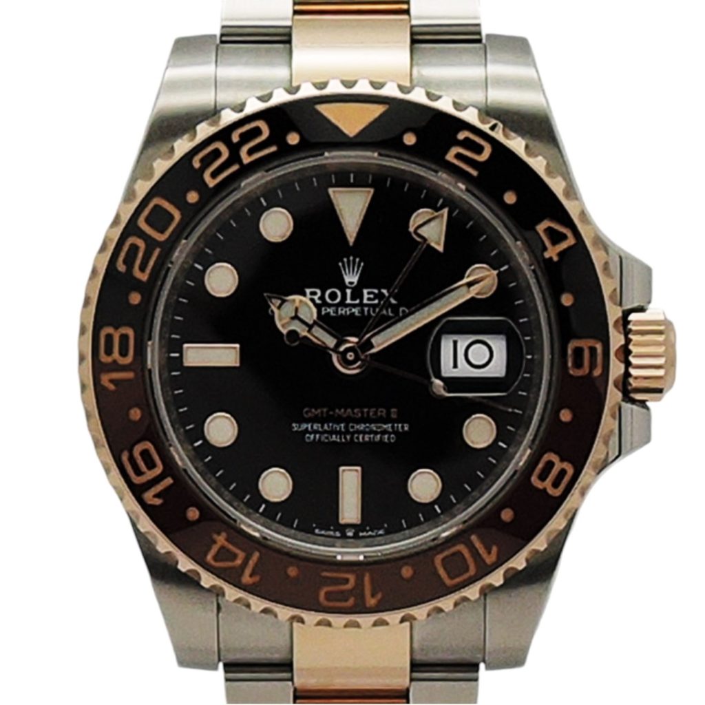 ロレックス GMTマスターⅡ 126711CHNR 20年保証書 ブラック AT ROLEX GMT-MASTERⅡ Black C004089