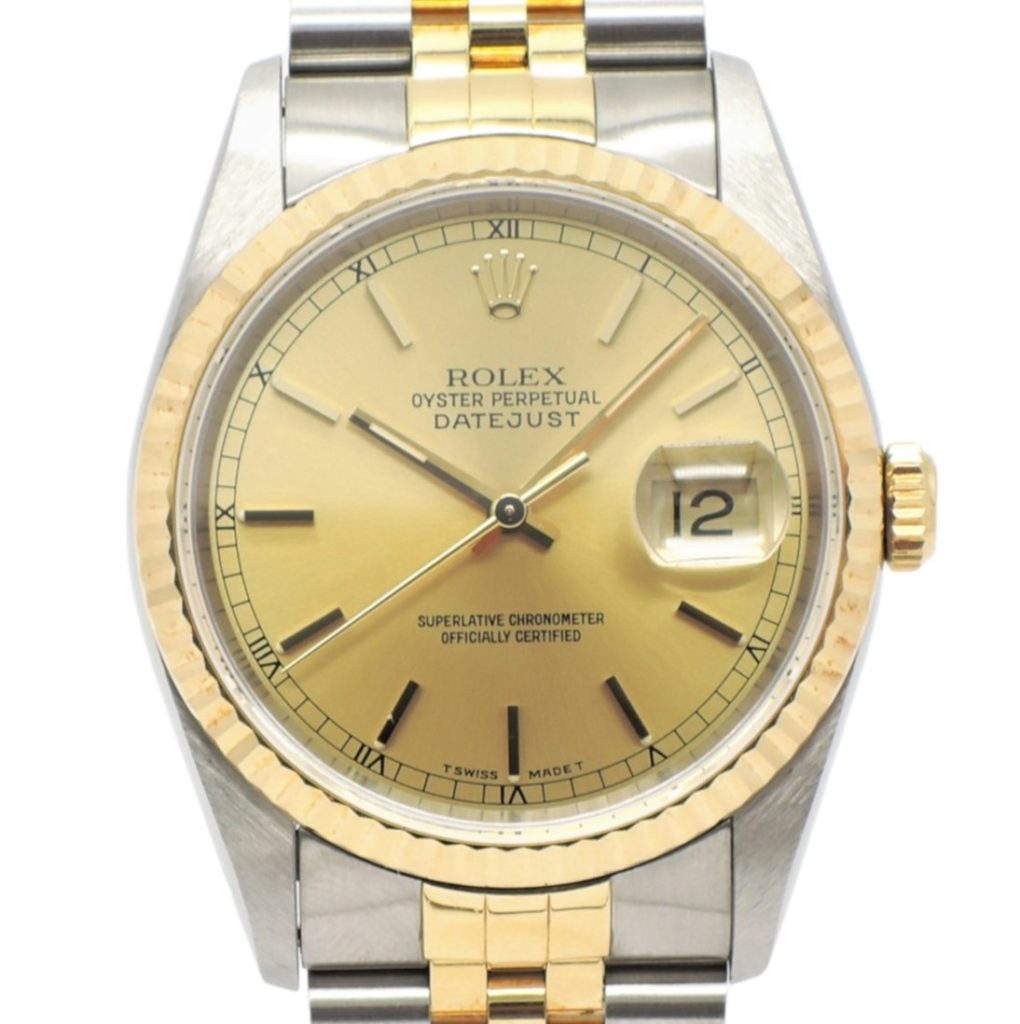 ロレックス デイトジャスト 36 16233 シャンパン文字盤  AT ROLEX Date-Just 36 Champagne C004102