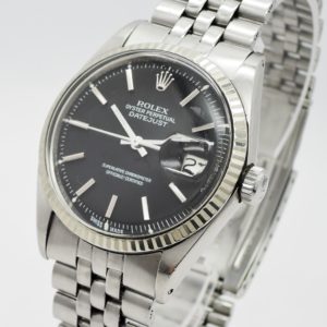 ロレックス デイトジャスト 36 1601 AT 文字盤ブラック 18㎝ ROLEX DATEJUST C004210