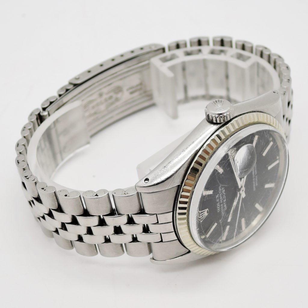 ロレックス デイトジャスト 36 1601 AT 文字盤ブラック  18㎝ ROLEX DATEJUST C004220