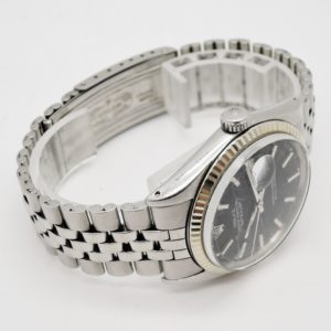 ロレックス デイトジャスト 36 1601 AT 文字盤ブラック  18㎝ ROLEX DATEJUST C004220