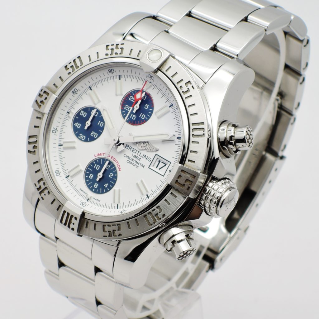 ブライトリング アベンジャーⅡ A13381 AT 文字盤ホワイト 日本限定500本 SS 19.5㎝ BREITLING AvengersⅡ Limited edition of 500 in Japan C004344