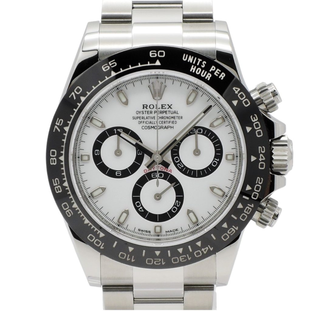 ロレックス デイトナ 116500LN 最新ギャランティ 2021年保証書 ランダム番 白 ホワイト AT 18㎝ ROLEX Daytona Latest Guarantee White C004352