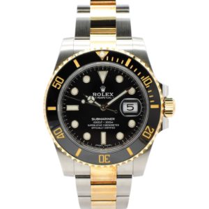 ロレックス サブマリーナデイト 116613LN 2019年保証書 黒 ブラック AT 20cm ROLEX Submariner Date Black C004381