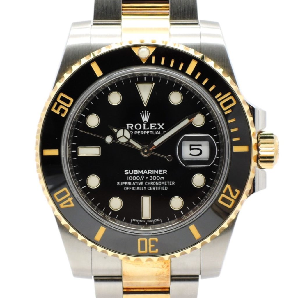 ロレックス サブマリーナデイト 116613LN 2019年保証書 黒 ブラック AT 20cm ROLEX Submariner Date Black C004381