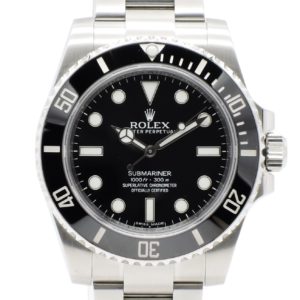 ロレックス サブマリーナノンデイト40 114060 AT 19.5㎝ 文字盤ブラック ROLEX Submariner Non-date 40 C004391