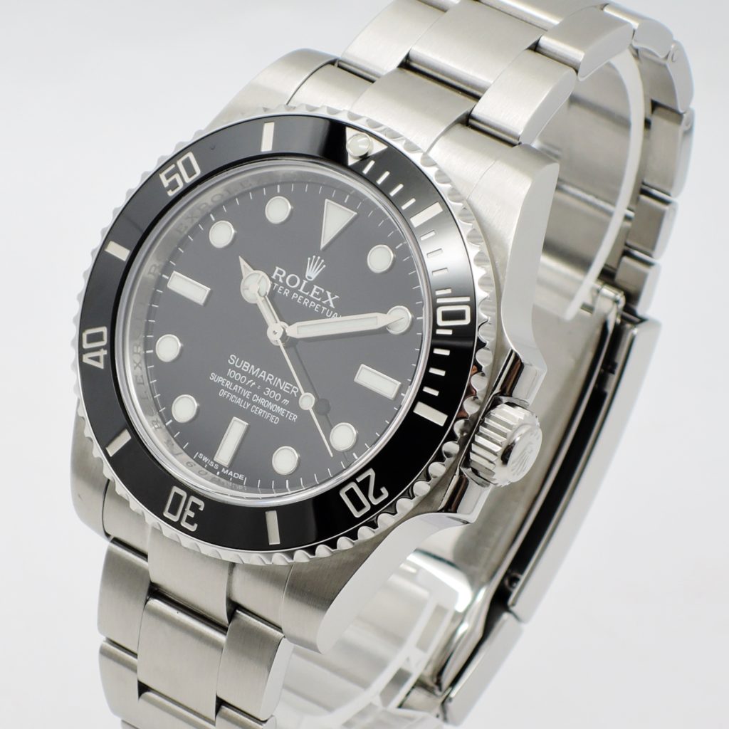 ロレックス サブマリーナノンデイト40 114060 AT 19.5㎝ 文字盤ブラック ROLEX Submariner Non-date 40 C004391