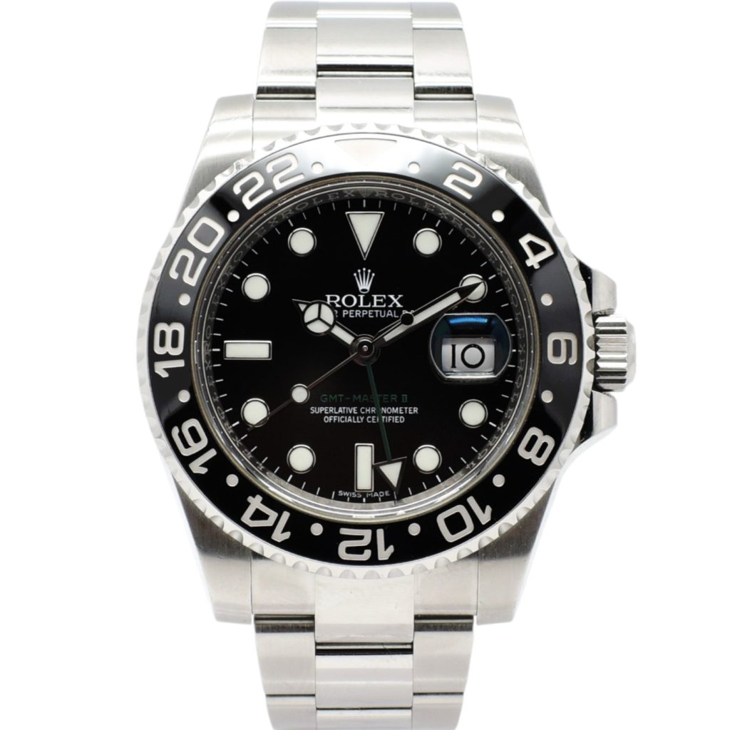 ロレックス GMTマスターⅡ 116710LN 黒 ブラック AT 17cm ROLEX GMT-MasterⅡ Black C004426