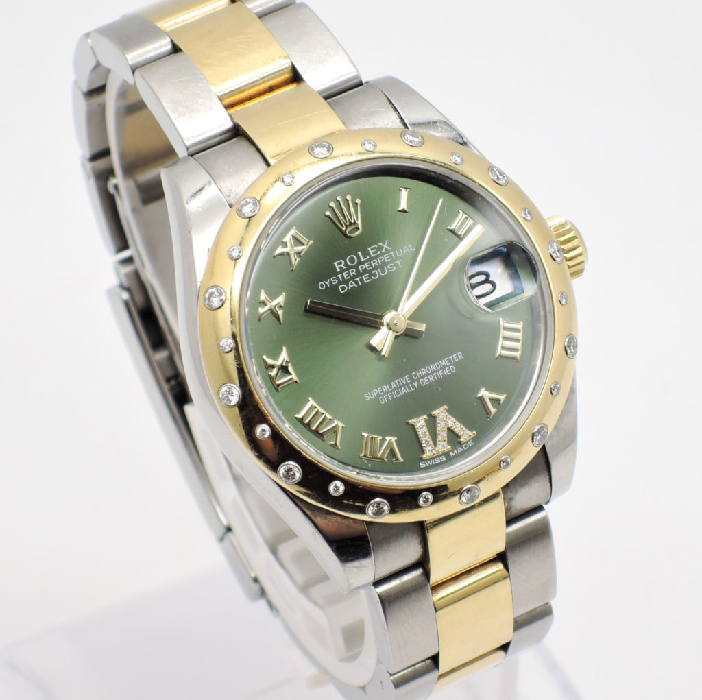 ロレックス デイトジャスト 31 178343 緑 グリーンローマン AT 13.5㎝ ROLEX Date-Just 31 GreenRoman C004482