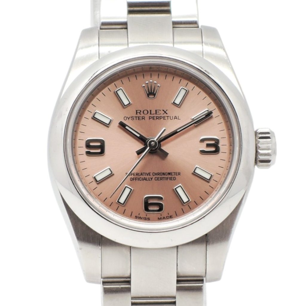 ロレックス オイスターパーペチュアル 26 176200 ピンク AT 15.5cm ROLEX Oyster Perpetual 26 Pink C004511