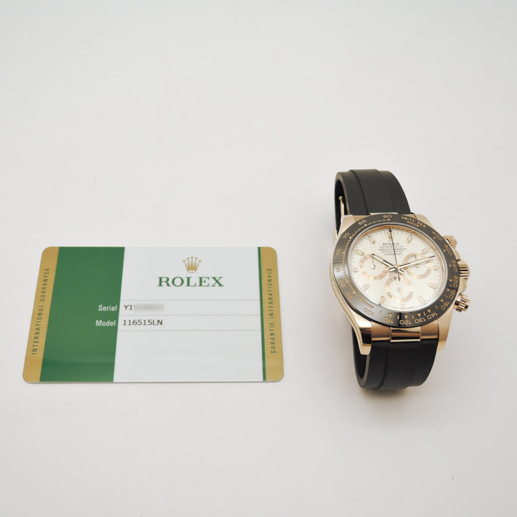 ロレックス デイトナ 40 116515LN 2019年保証書 アイボリー AT ROLEX Daytona 40 Ivory C004588