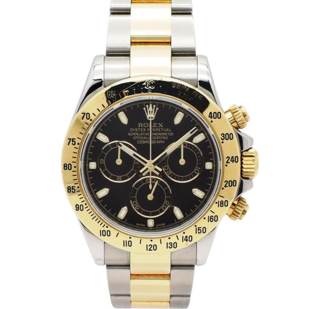 ロレックス デイトナ 40 116523 2014年保証書 黒 ブラック AT 18.5cm ROLEX Daytona 40 Black C004592