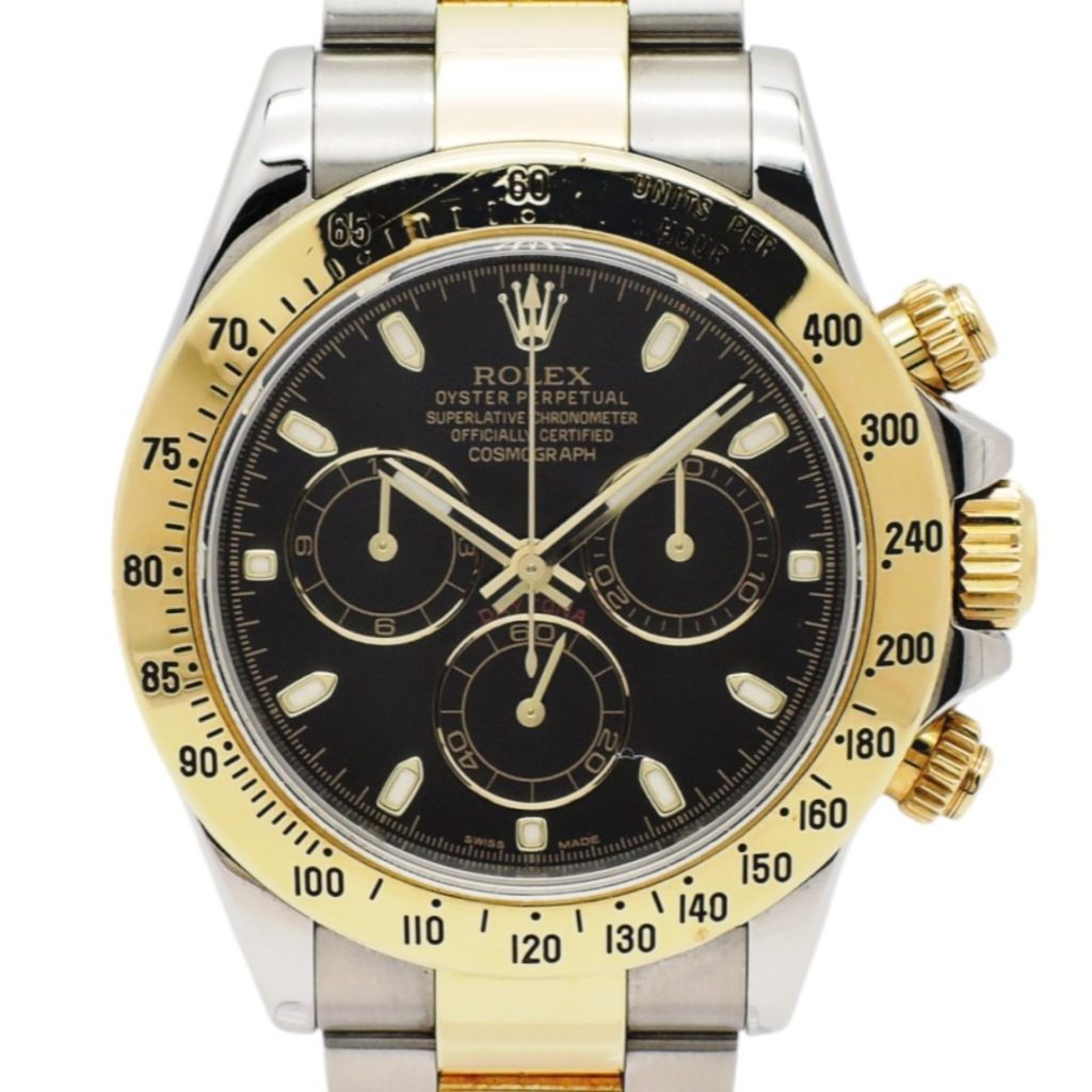 ロレックス デイトナ 40 116523 2014年保証書 黒 ブラック AT 18.5cm ROLEX Daytona 40 Black C004592