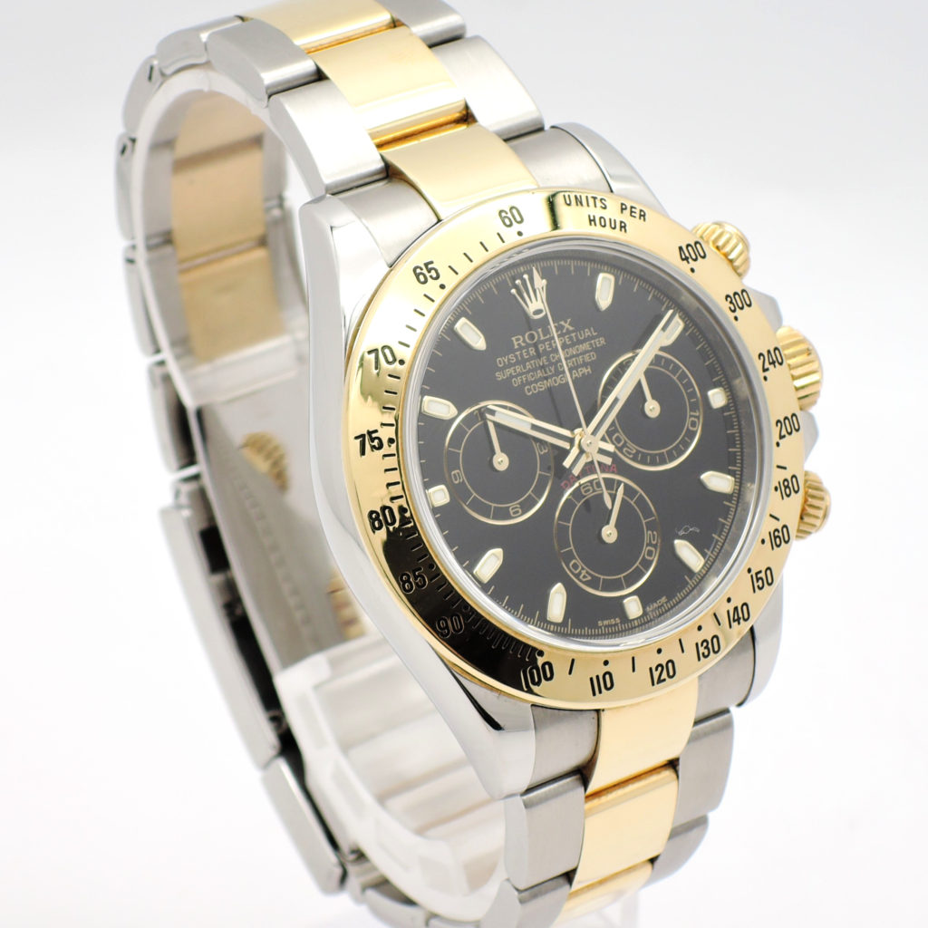 ロレックス デイトナ 40 116523 2014年保証書 黒 ブラック AT 18.5cm ROLEX Daytona 40 Black C004592