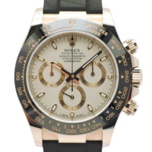 ロレックス デイトナ 40 116515LN 2020年保証書 アイボリー 16cm AT ROLEX Daytona 40 Ivory C004612