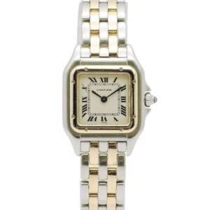 カルティエ パンテール SM 1120 W25029B6 アイボリー QZ 16cm Cartier PanthereSM Ivory C004789