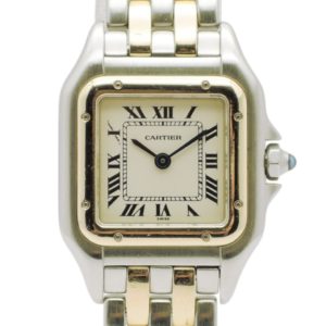 カルティエ パンテール SM 1120 W25029B6 アイボリー QZ 16cm Cartier PanthereSM Ivory C004789