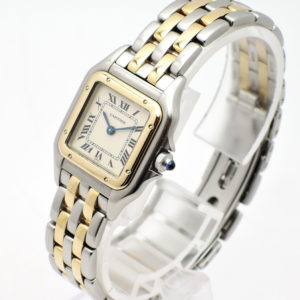 カルティエ パンテール SM 1120 W25029B6 アイボリー QZ 16cm Cartier PanthereSM Ivory C004789