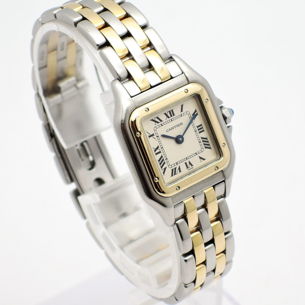 カルティエ パンテール SM 1120 W25029B6 アイボリー QZ 16cm Cartier PanthereSM Ivory C004789