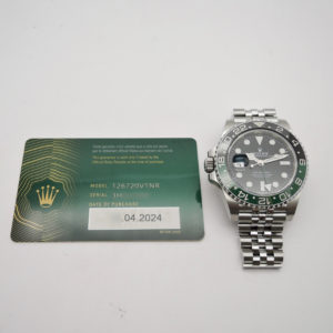 ロレックス GMTマスターⅡ 126720VTNR 2024年保証書 黒 ブラック AT 17cm ROLEX GMT-MasterⅡ Black C004851