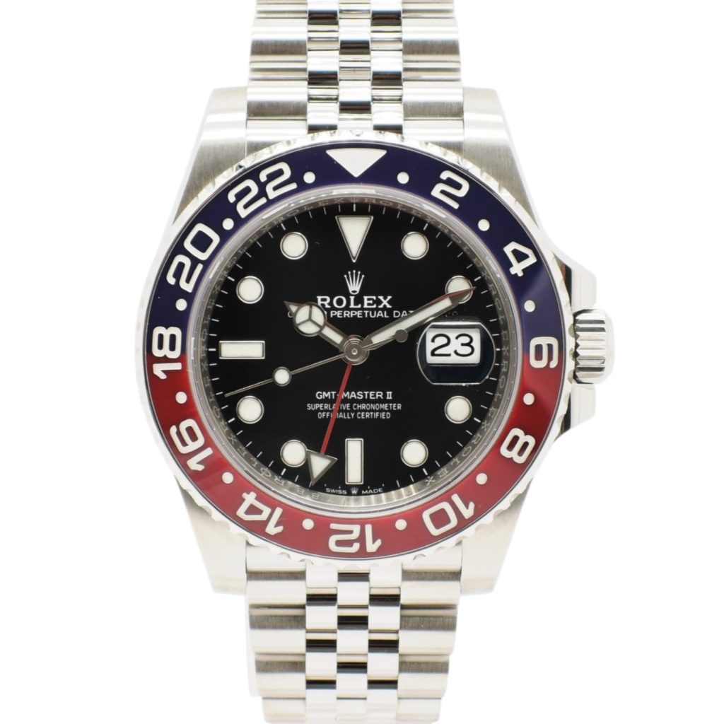 ロレックス GMTマスターⅡ 126710BLRO 2019年保証書 黒 ブラック 18cm AT ROLEX GMT-MasterⅡ Black C004938