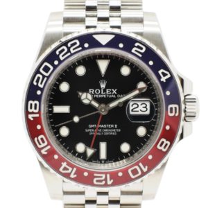 ロレックス GMTマスターⅡ 126710BLRO 2019年保証書 黒 ブラック 18cm AT ROLEX GMT-MasterⅡ Black C004938