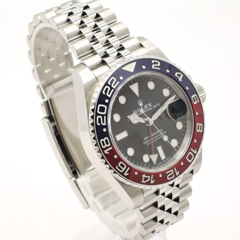 ロレックス GMTマスターⅡ 126710BLRO 2019年保証書 黒 ブラック 18cm AT ROLEX GMT-MasterⅡ Black C004938