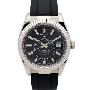 ロレックス スカイドゥエラー 336239 2024年保証書 黒 ブラック AT 17.5cm ROLEX Sky-Dweller Black C004969