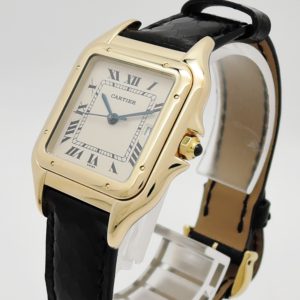 カルティエ パンテール クラシックフィガロ W2501511 QZ 18K YG アイボリー 約17㎝ Cartier Panthère Classique et Figaro watch C005037