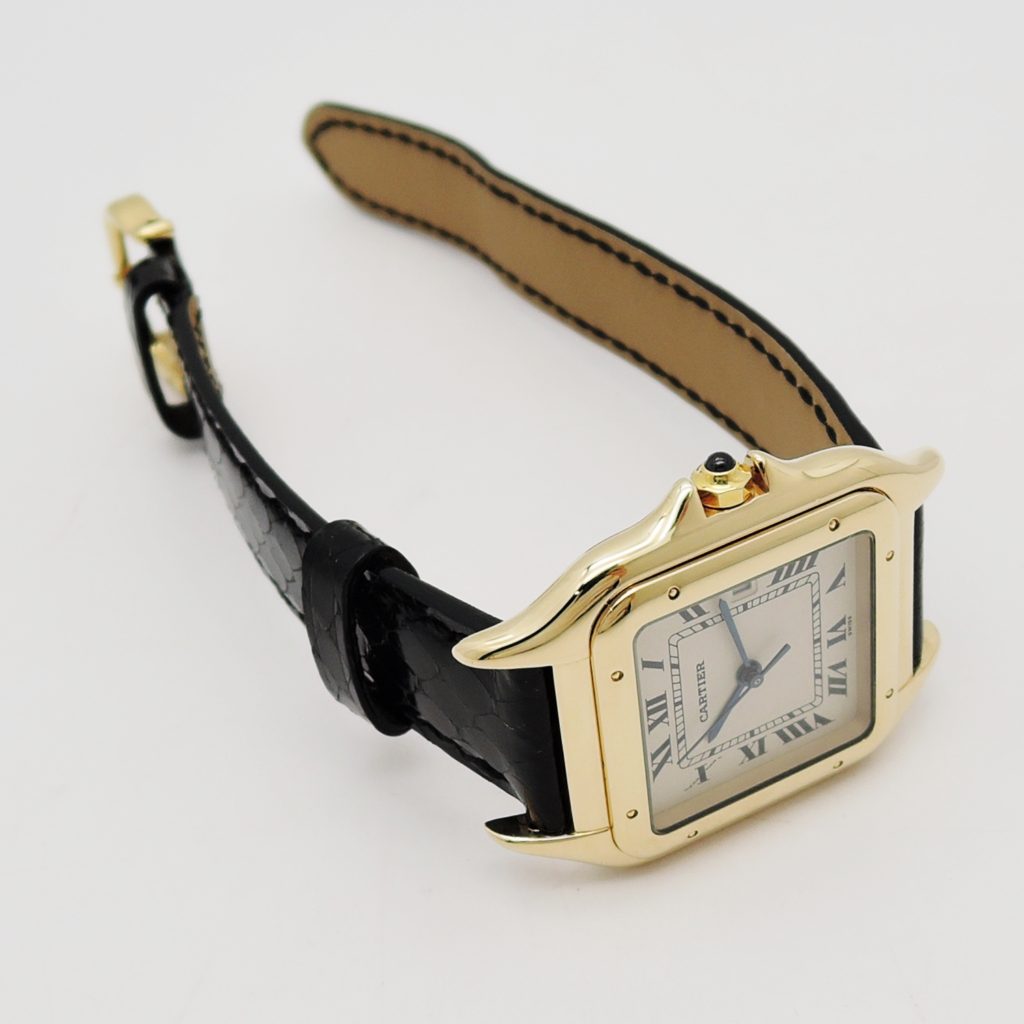 カルティエ パンテール クラシックフィガロ W2501511 QZ 18K YG アイボリー 約17㎝ Cartier Panthère Classique et Figaro watch C005037