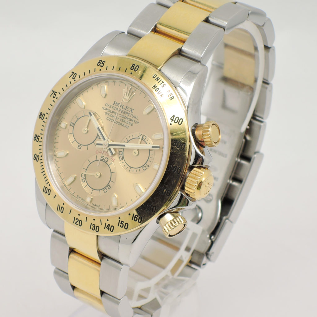 ロレックス デイトナ 40 116523 シャンパン 17.5cm AT ROLEX Daytona 40 Champagne C005069