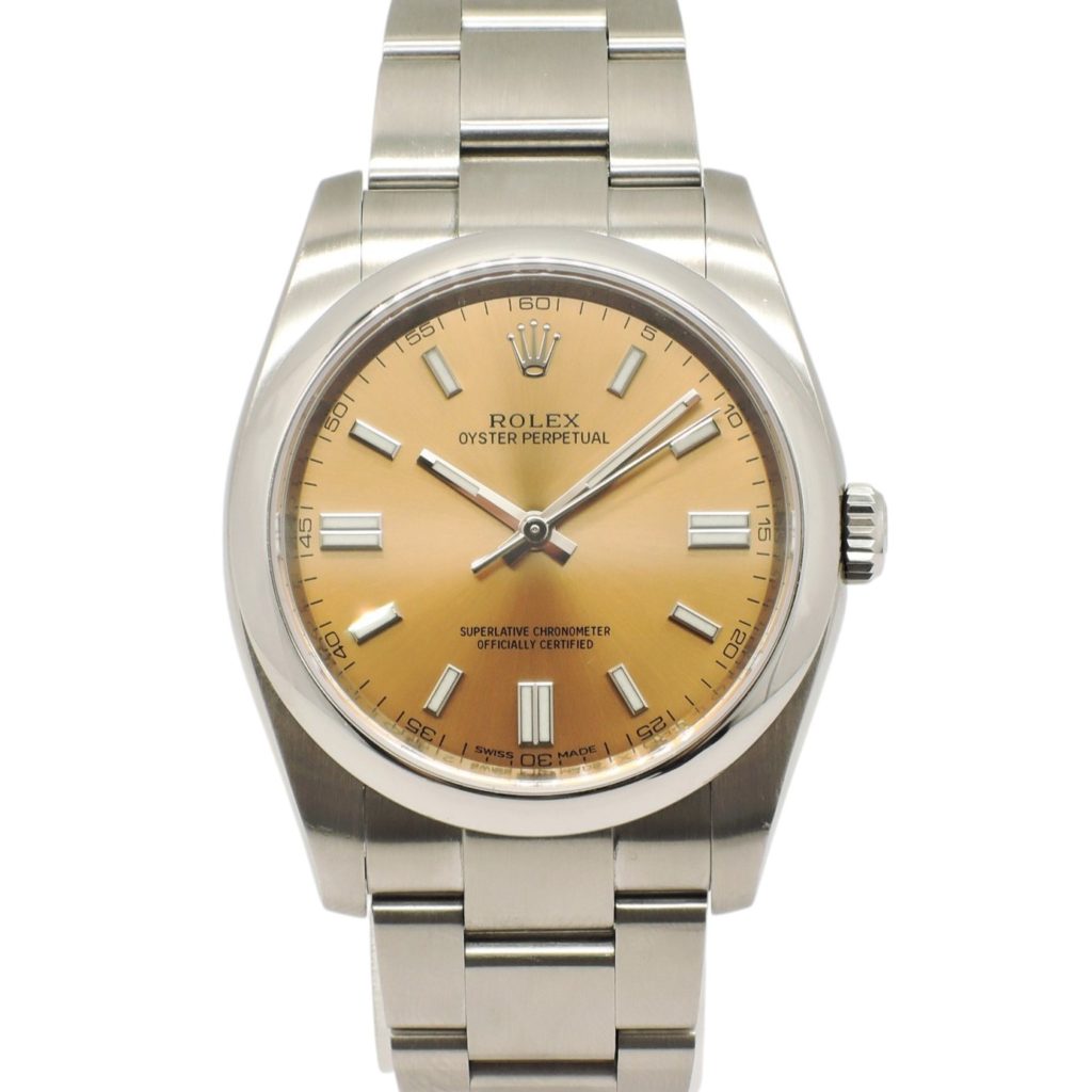 ロレックス オイスターパーペチュアル 36 116000 保証書 ホワイトグレープ 18cm AT ROLEX Oyster Perpetual 36 Whitegrape C005085